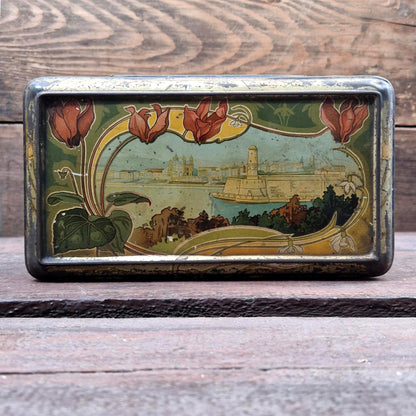Lithographed tin box "Marseille", Circa 1900