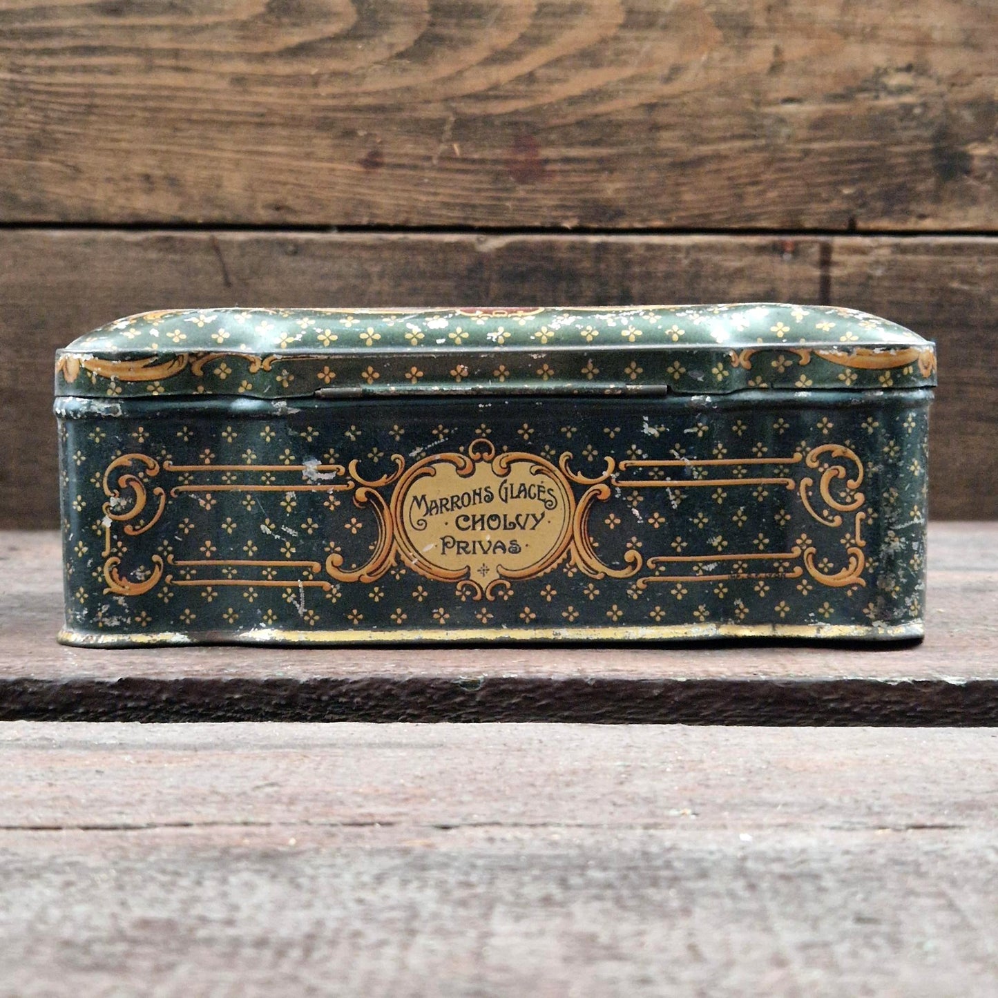 Lithographed tin box "Chronons Glacés Cholvy"