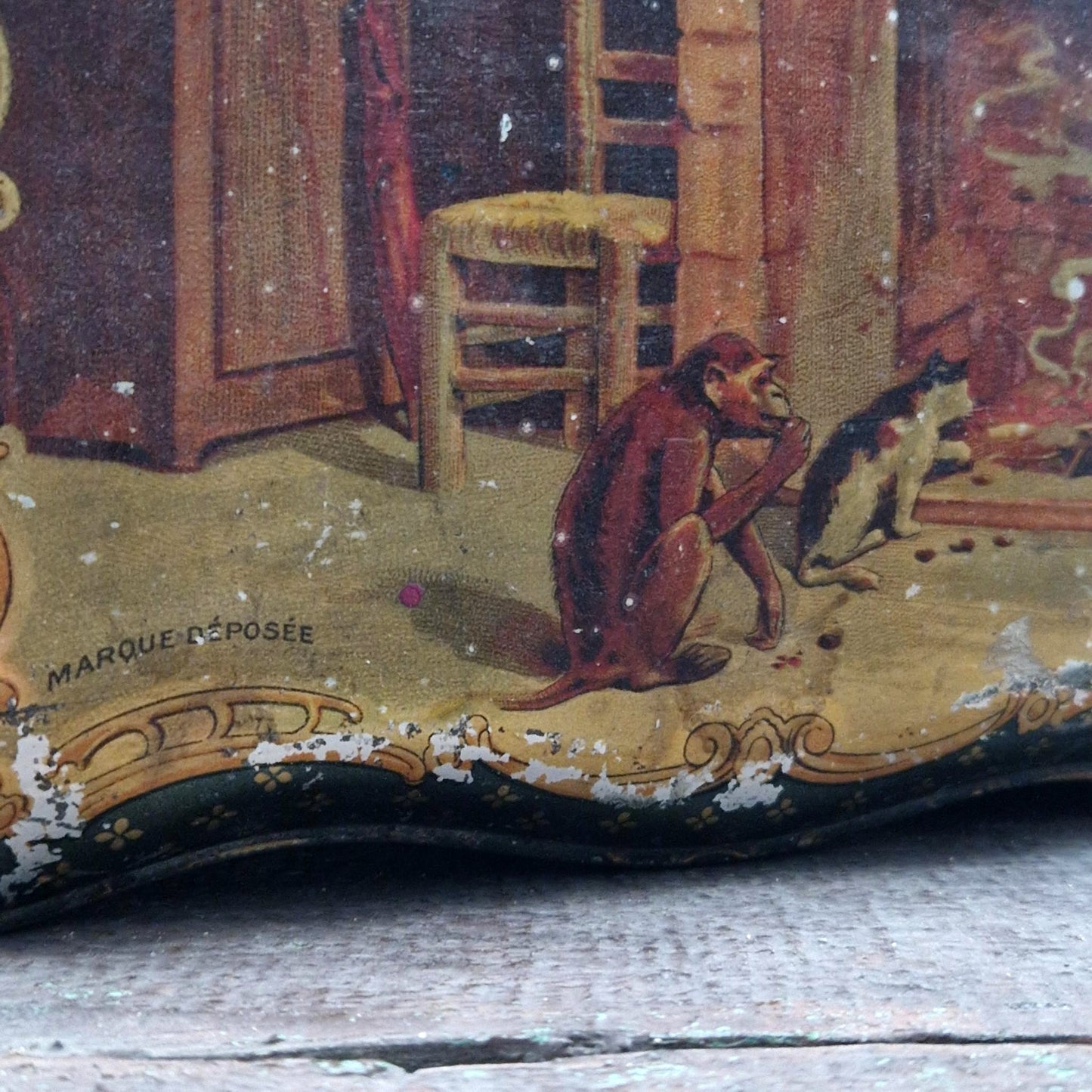 Lithographed tin box "Chronons Glacés Cholvy"