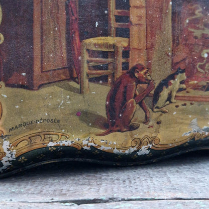 Lithographed tin box "Chronons Glacés Cholvy"