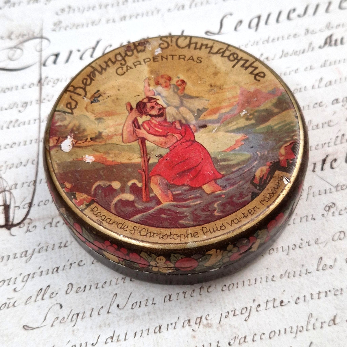 Boîte publicitaire « Berlingots St Christophe - Carpentras »