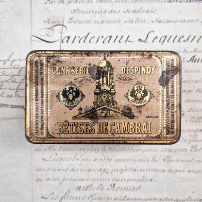 Boîte publicitaire « Bêtises de Cambrai – Despinoy »