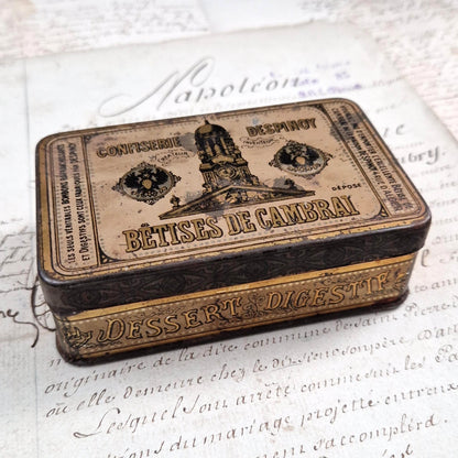 Boîte publicitaire « Bêtises de Cambrai – Despinoy »