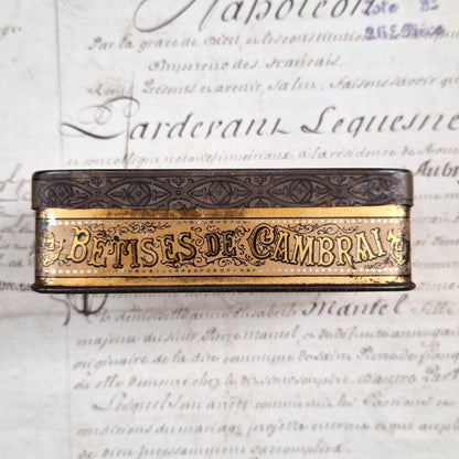 Boîte publicitaire « Bêtises de Cambrai – Despinoy »