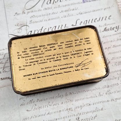 Boîte publicitaire « Bêtises de Cambrai – Despinoy »