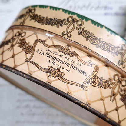 Antique box "Chocolat de Royat", Circa 1900