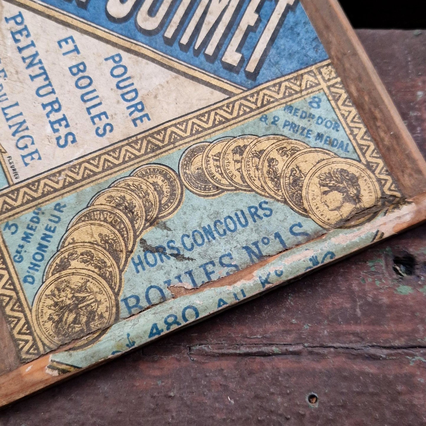 Boite ancienne « Boules Outremer Guimet », Vers 1900