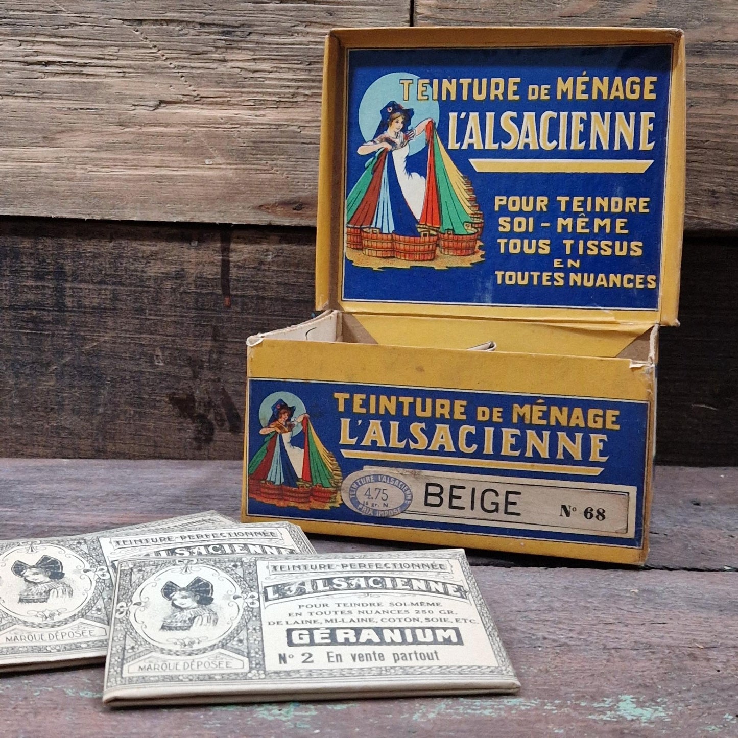 Box of "L'Alsacienne - Geranium" dye (10 sachets) 