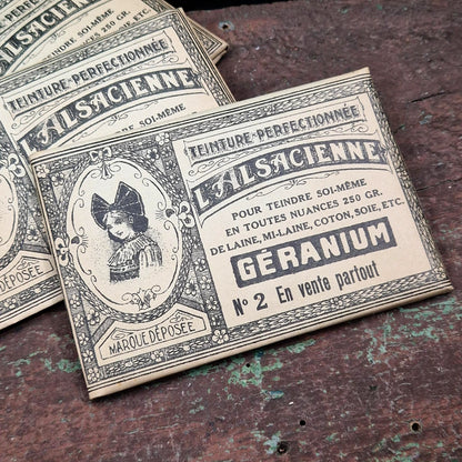 Box of "L'Alsacienne - Geranium" dye (10 sachets) 