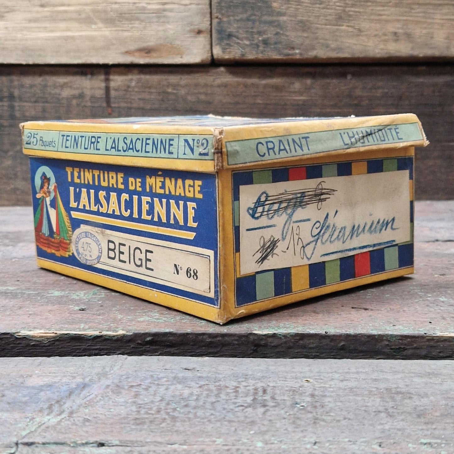 Box of "L'Alsacienne - Geranium" dye (10 sachets) 