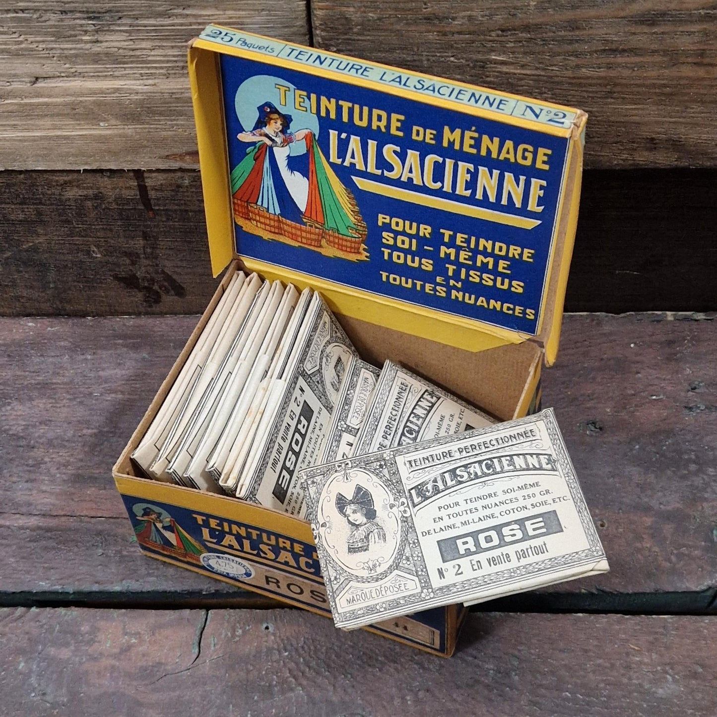 Box of "L'Alsacienne - Rose" hair dye (10 sachets) 
