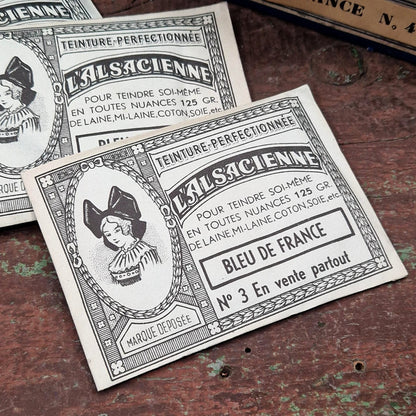 Boite de teinture « L’Alsacienne - Bleu de France » x25 sachets