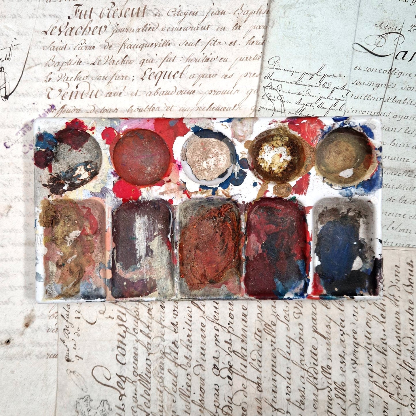 Porcelain painter's palette - J. Rowney, England