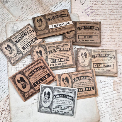 Lot de 8 sachets de teinture différentes "L’Alsacienne"