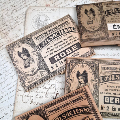 Lot de 8 sachets de teinture différentes "L’Alsacienne"