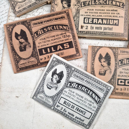 Lot de 8 sachets de teinture différentes "L’Alsacienne"