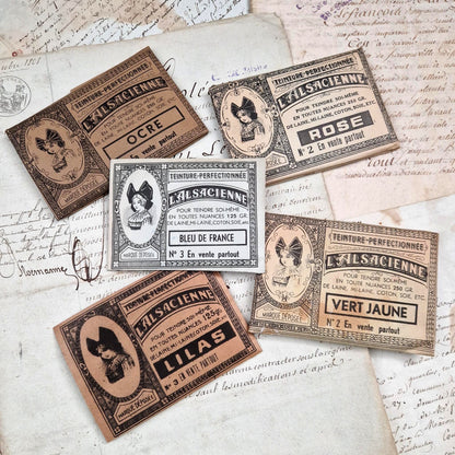 Lot de 5 sachets de teinture différentes "L’Alsacienne"