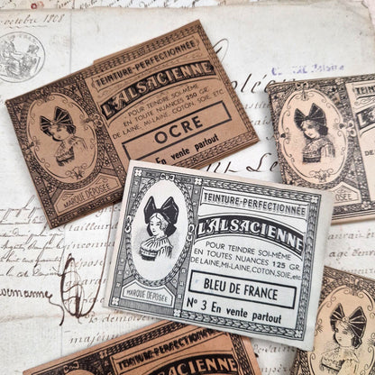 Lot de 5 sachets de teinture différentes "L’Alsacienne"