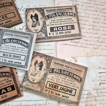 Lot de 5 sachets de teinture différentes "L’Alsacienne"