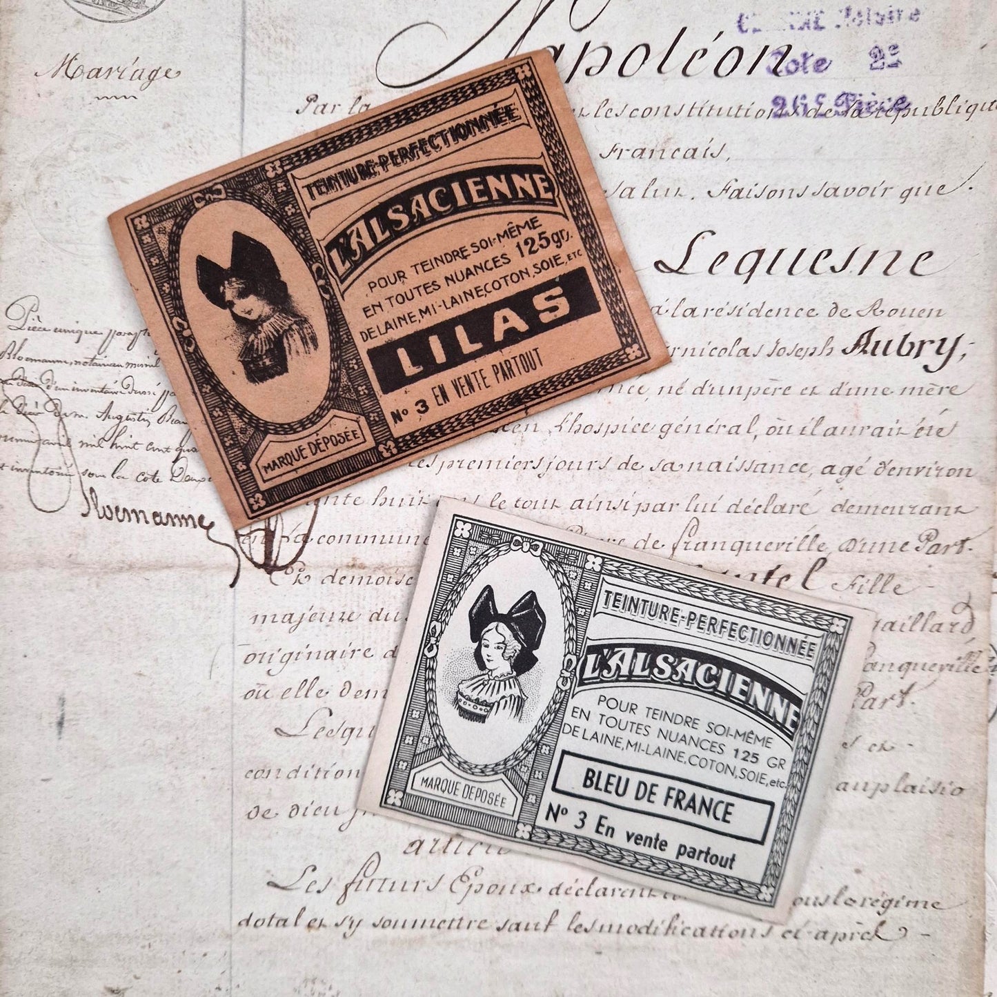 Lot de 2 sachets de teinture "L’Alsacienne"