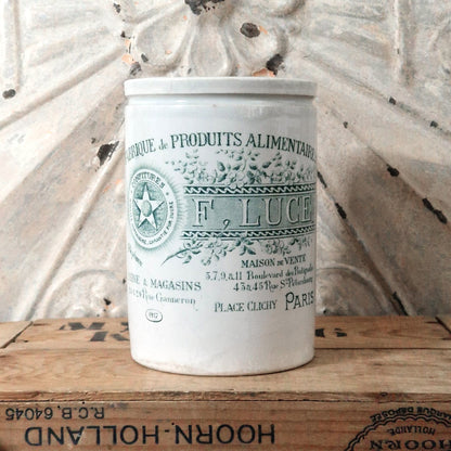Rare pot à confitures  « F. LUCE » - K&G , format XL