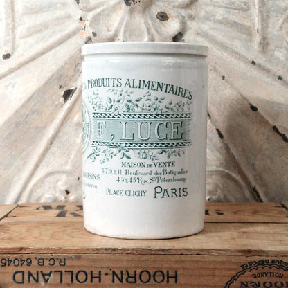 Rare pot à confitures  « F. LUCE » - K&G , format XL