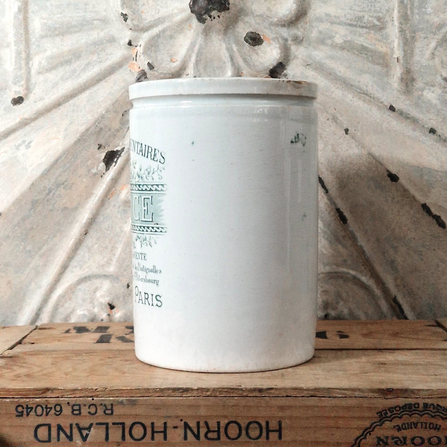 Rare pot à confitures  « F. LUCE » - K&G , format XL