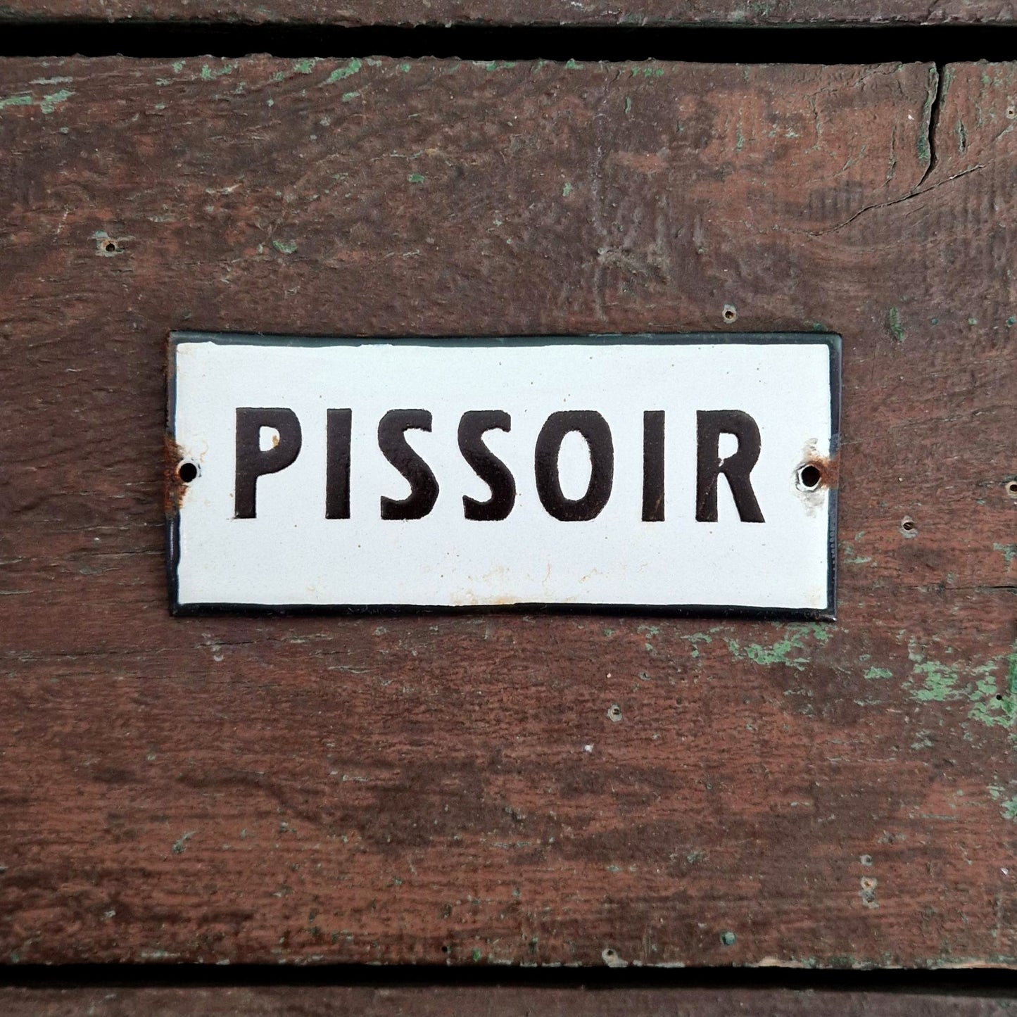 Rare enamel sign "PISSOIR"
