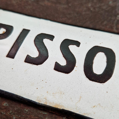 Rare enamel sign "PISSOIR"
