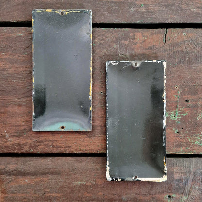 Plaques émaillées « Silhouettes homme & femme »