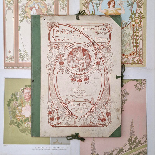 Recueil décoratif « Peinture d’art nouveau », par E. Mulier - Vers 1900