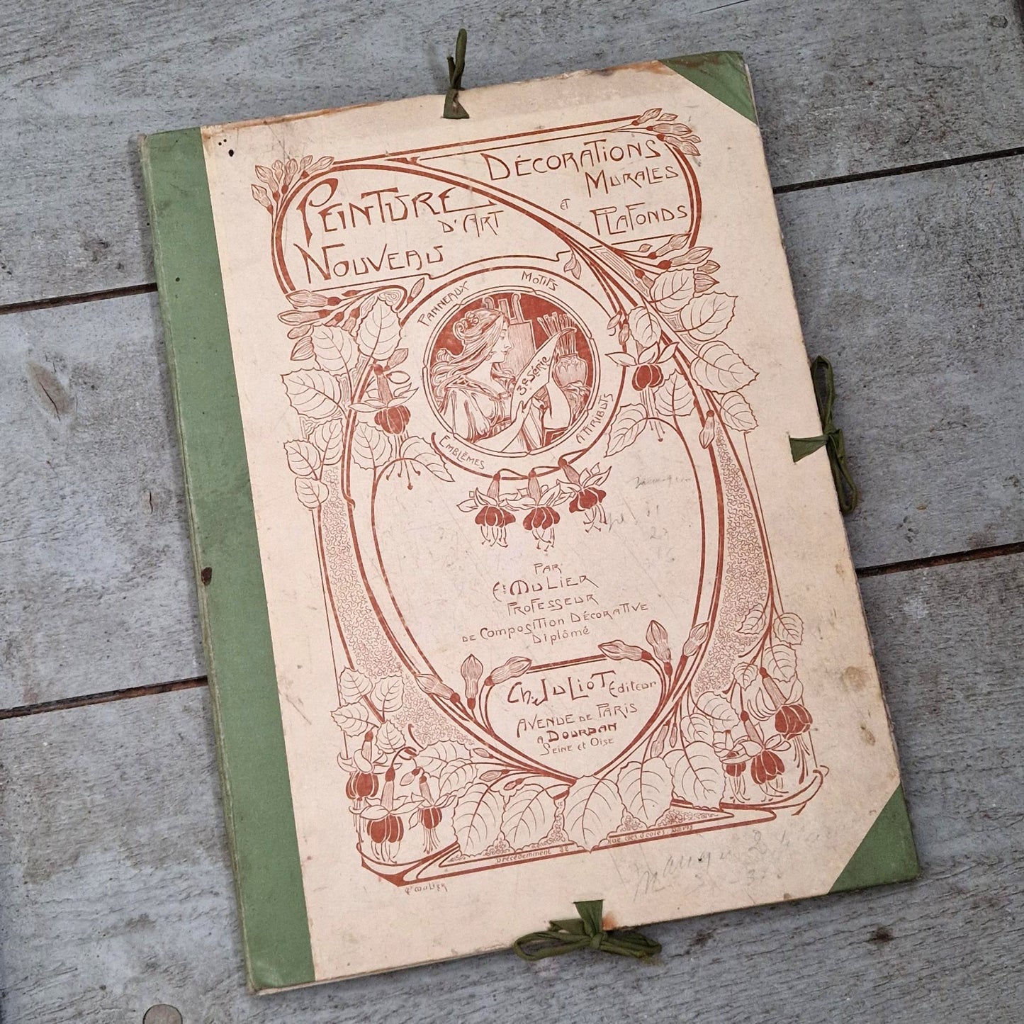 Recueil décoratif « Peinture d’art nouveau », par E. Mulier - Vers 1900