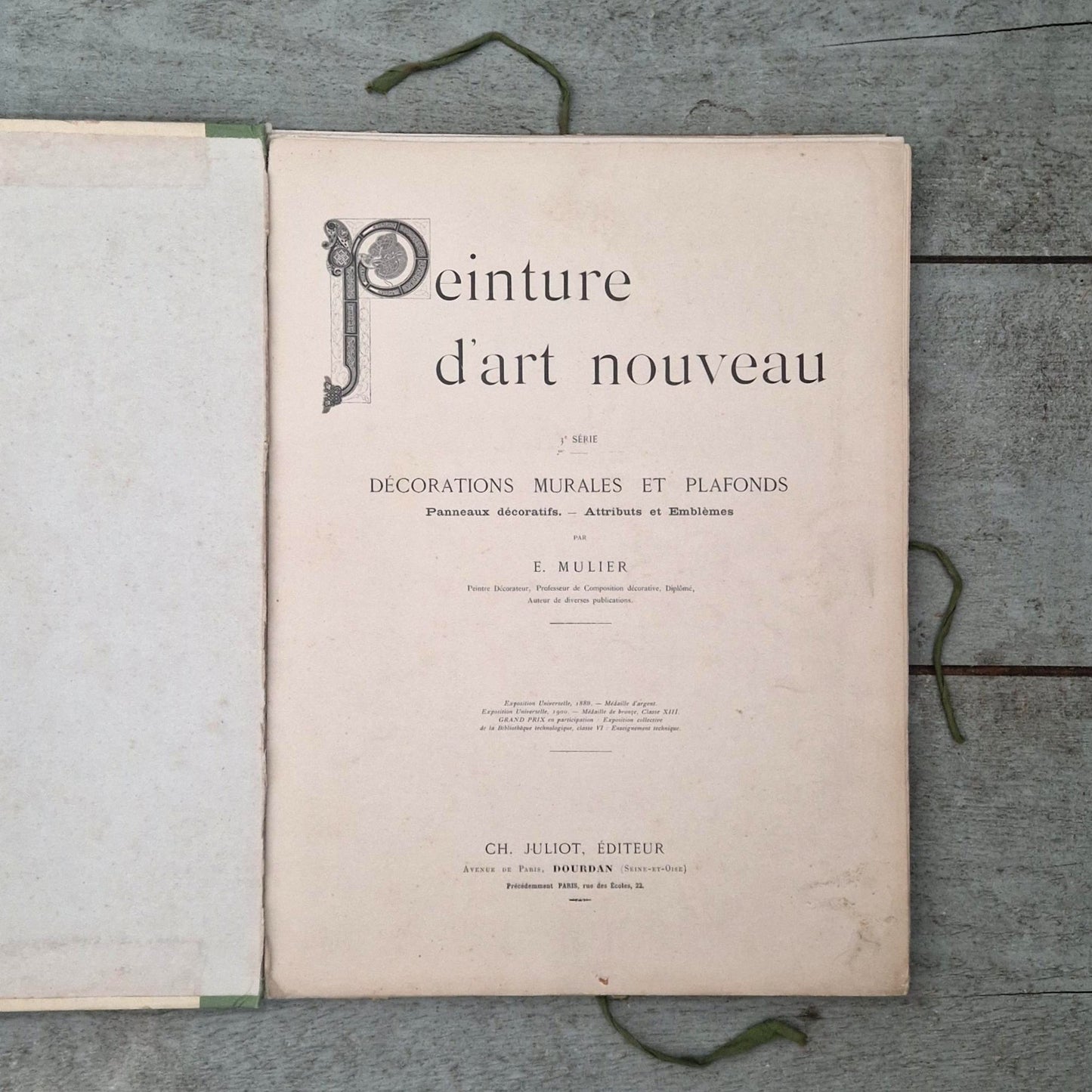 Recueil décoratif « Peinture d’art nouveau », par E. Mulier - Vers 1900