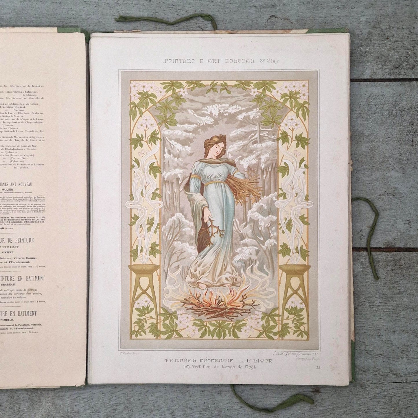 Recueil décoratif « Peinture d’art nouveau », par E. Mulier - Vers 1900