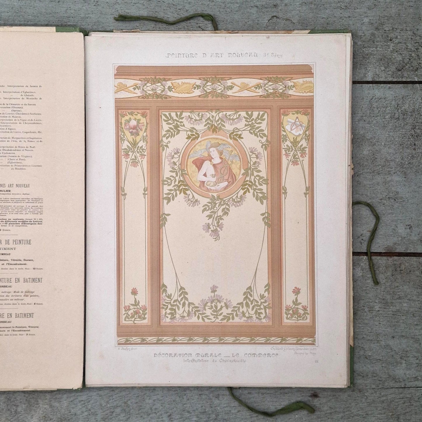 Recueil décoratif « Peinture d’art nouveau », par E. Mulier - Vers 1900