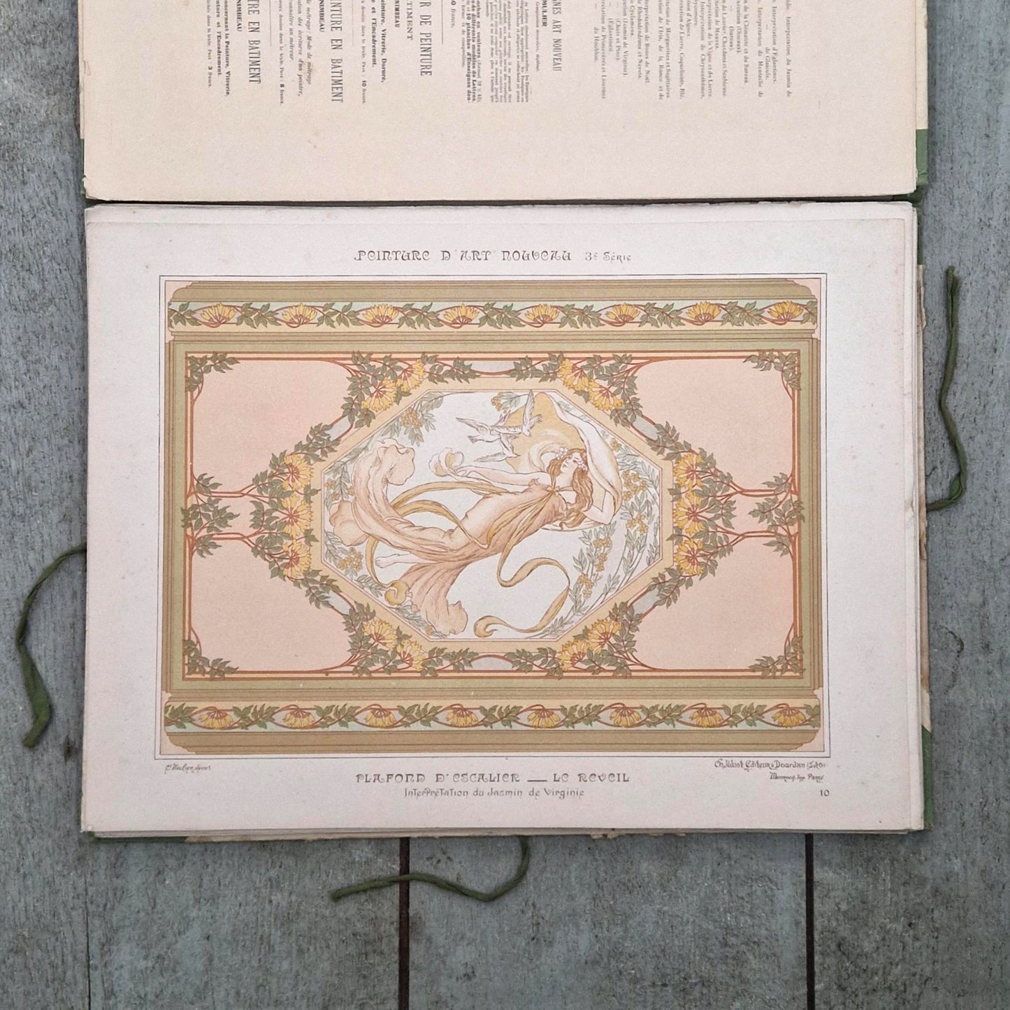 Recueil décoratif « Peinture d’art nouveau », par E. Mulier - Vers 1900