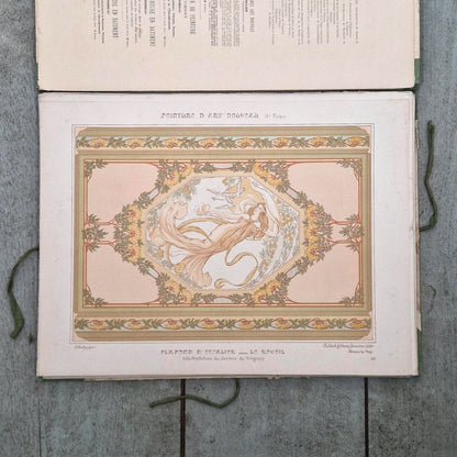 Recueil décoratif « Peinture d’art nouveau », par E. Mulier - Vers 1900