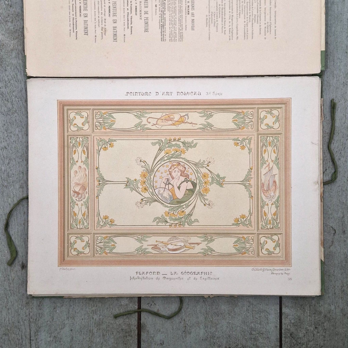 Recueil décoratif « Peinture d’art nouveau », par E. Mulier - Vers 1900