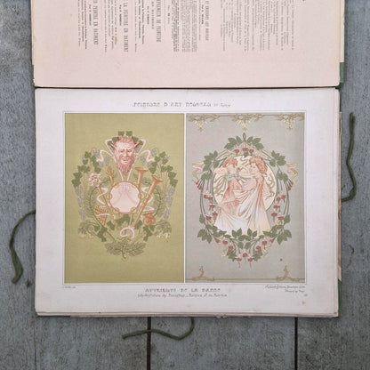 Recueil décoratif « Peinture d’art nouveau », par E. Mulier - Vers 1900