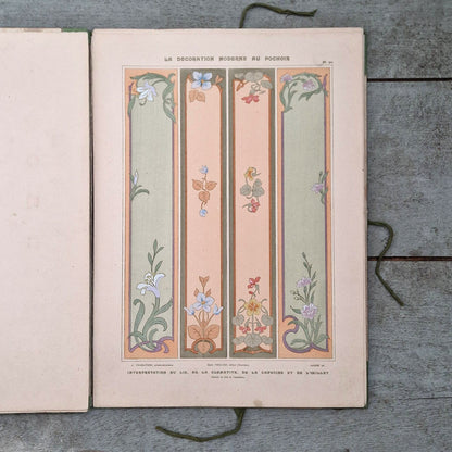 Recueil décoratif « La Décoration Moderne au Pochoir », Charayron & Durand