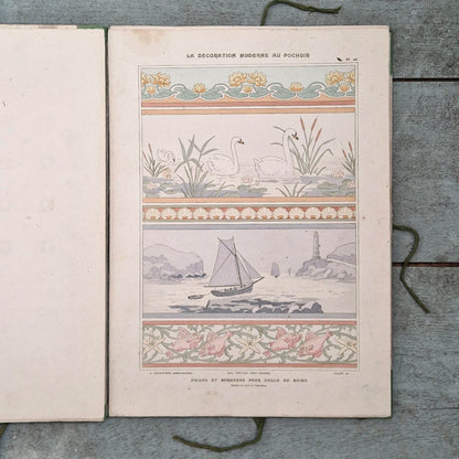 Recueil décoratif « La Décoration Moderne au Pochoir », Charayron & Durand
