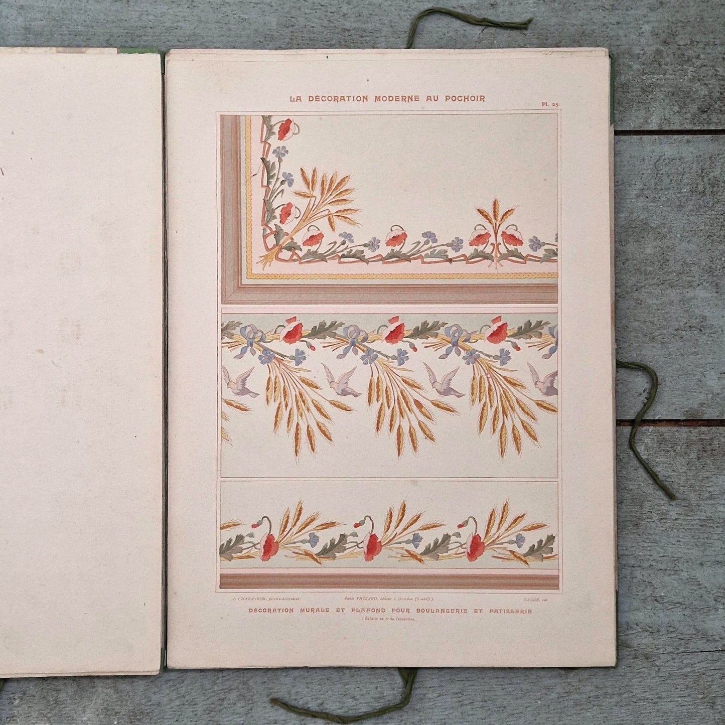 Recueil décoratif « La Décoration Moderne au Pochoir », Charayron & Durand