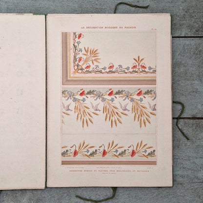 Recueil décoratif « La Décoration Moderne au Pochoir », Charayron & Durand