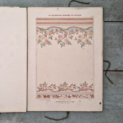 Recueil décoratif « La Décoration Moderne au Pochoir », Charayron & Durand