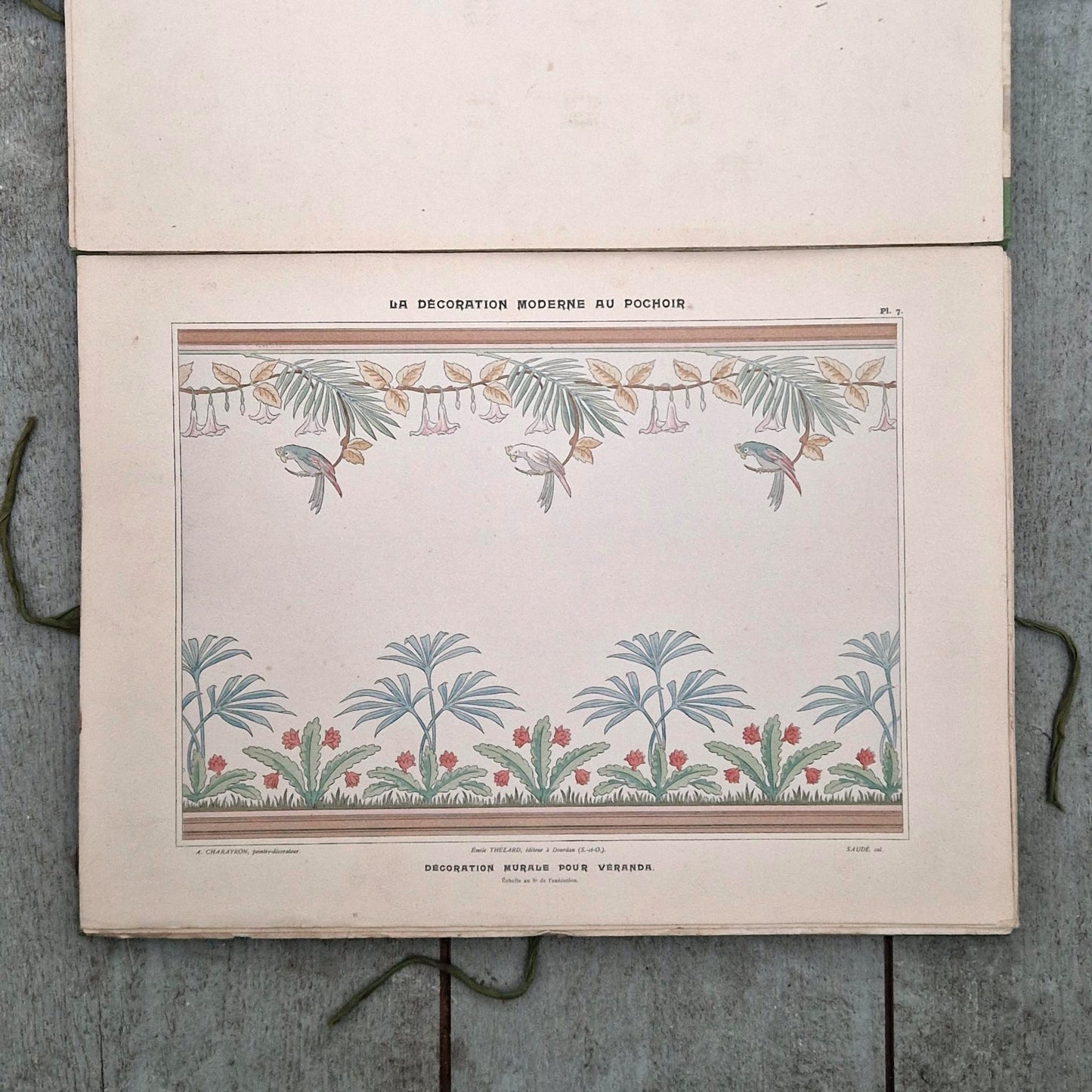 Recueil décoratif « La Décoration Moderne au Pochoir », Charayron & Durand