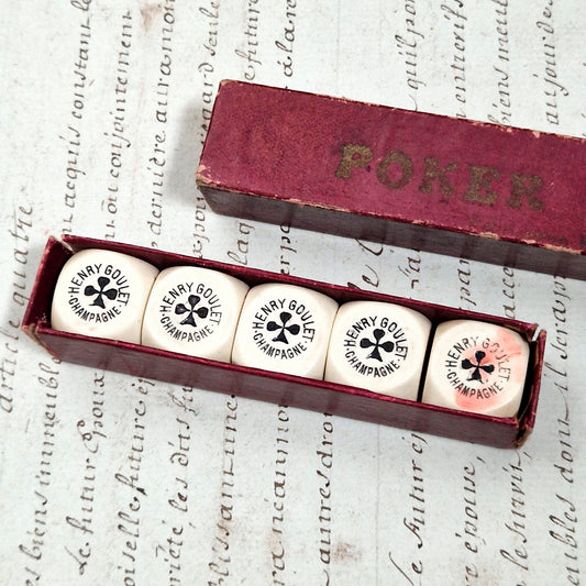 Jeu de dès publicitaire « Champagne Henry Goulet »