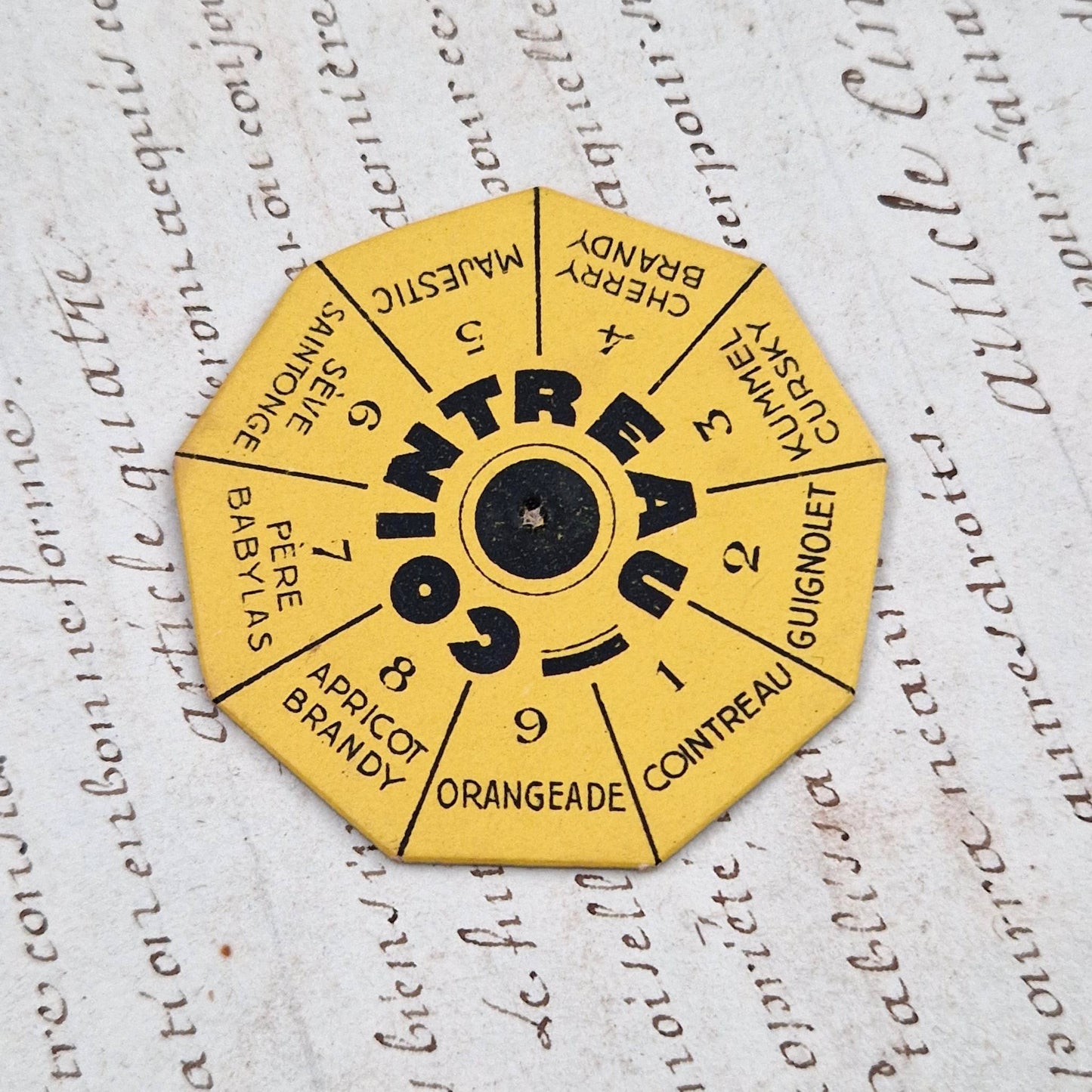 Rare toupie de comptoir publicitaire « COINTREAU »