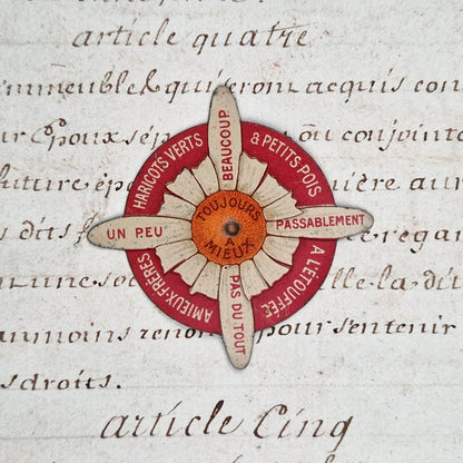 Ancienne toupie de comptoir « AMIEUX Frères »