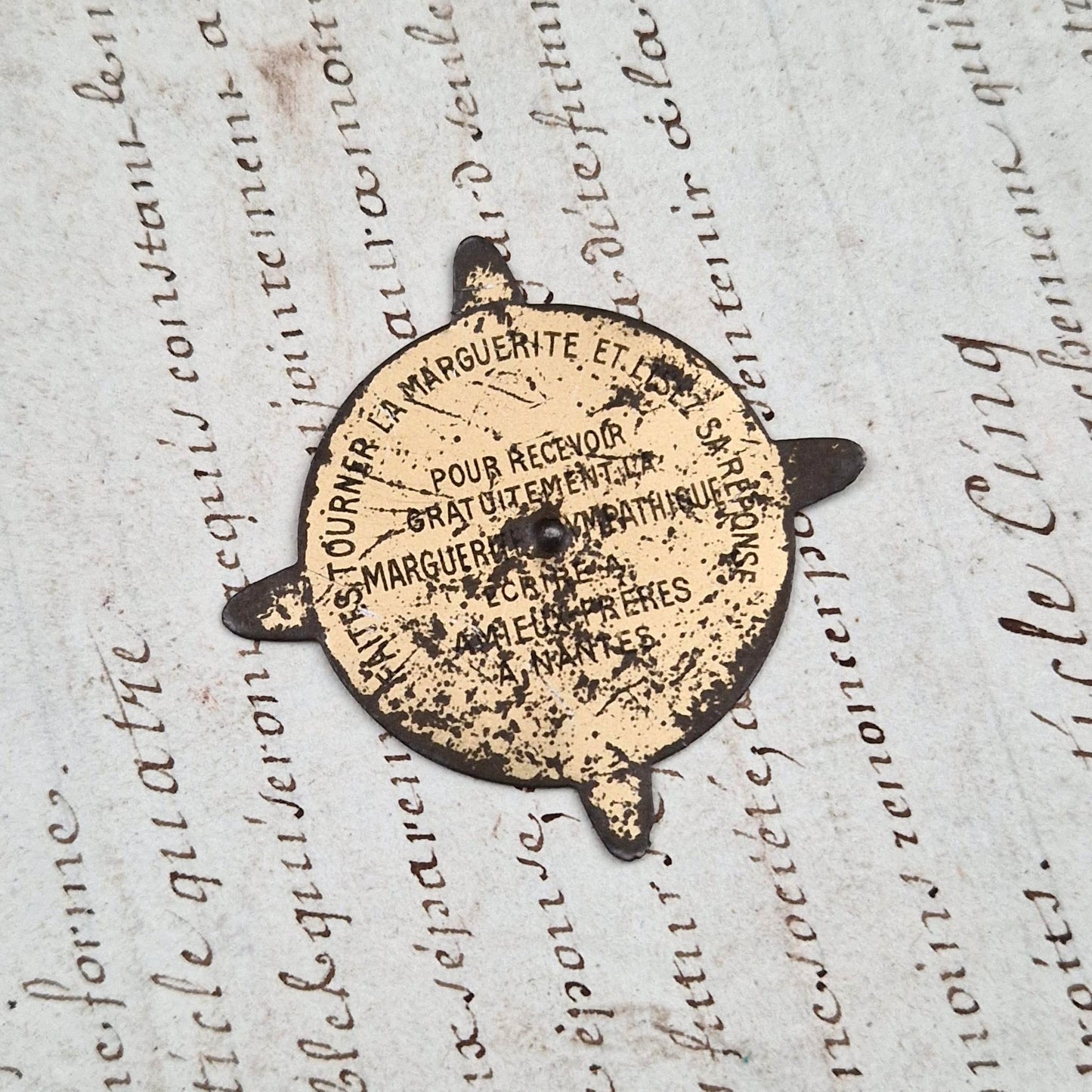 Ancienne toupie de comptoir « AMIEUX Frères »