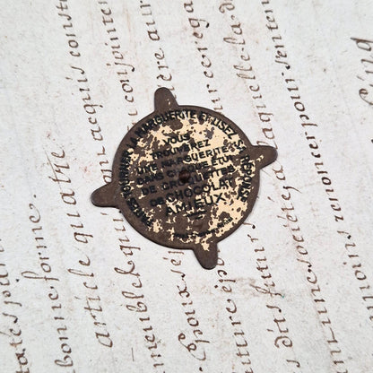 Ancienne toupie de comptoir « Chocolat AMIEUX »